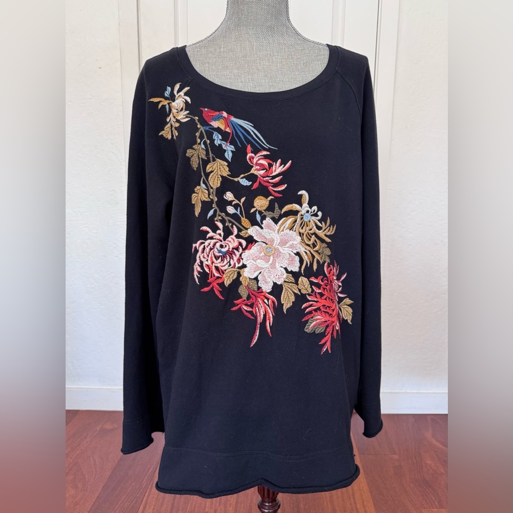 Johnny Was Celeste Tunic Sweatshirt Pullover
